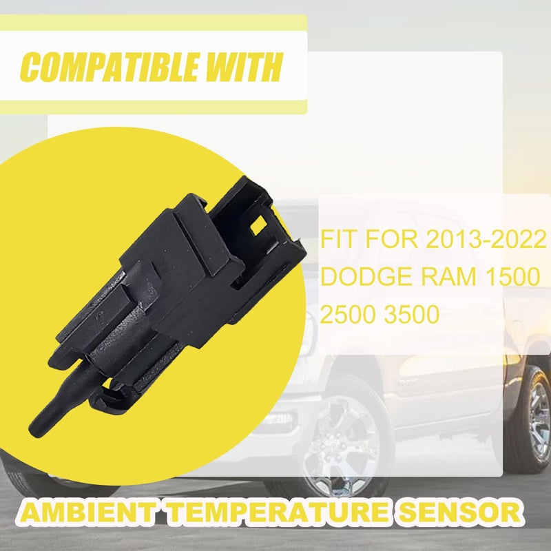 repustor Ambient Temperature Sensor Fit for 2013-2022 Dodge Ram 1500 2500 3500 Replace for 68457701AA 68138681AC 68138681AE - Image 2